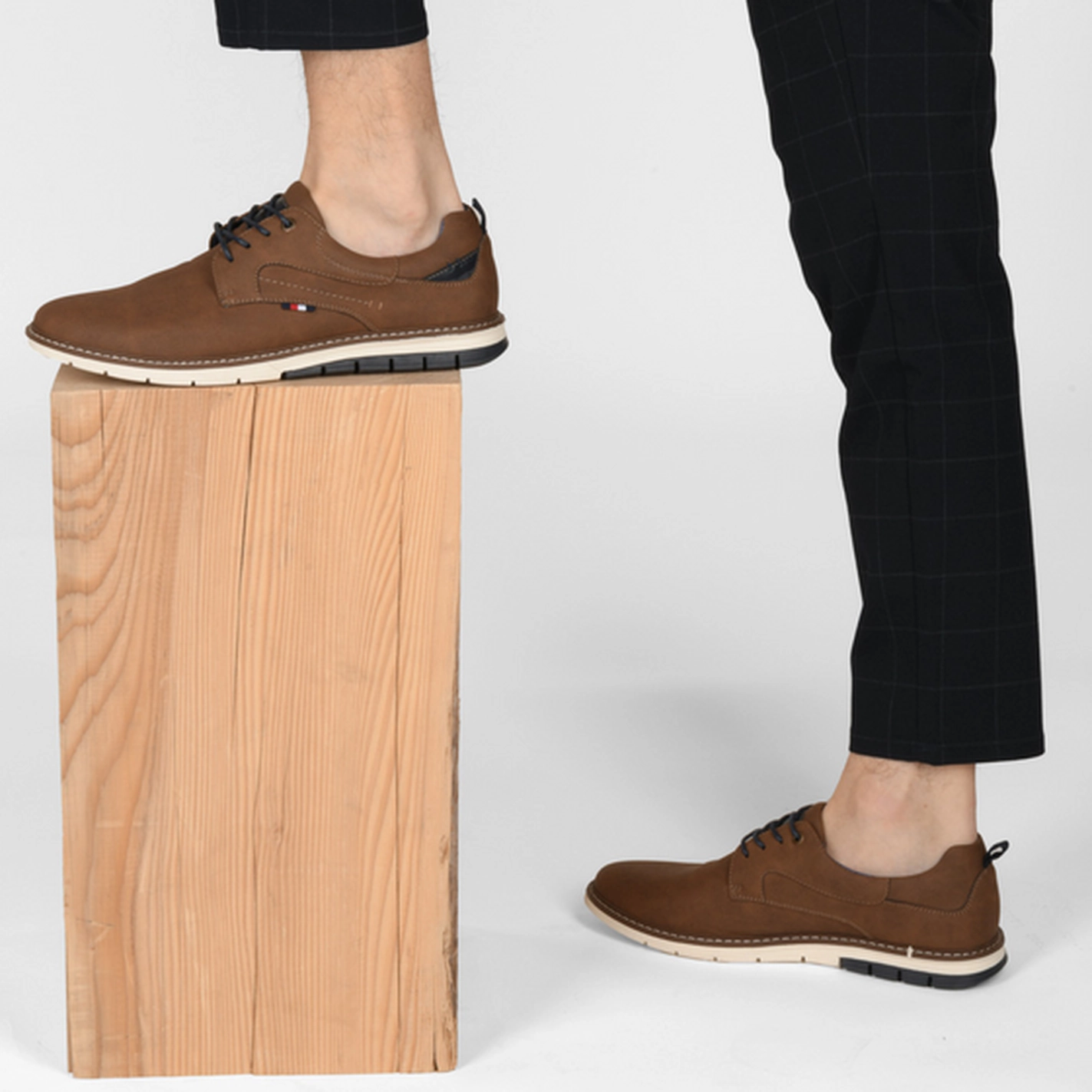 Mocassins Marron Homme motif Uni Lacets                                                                                                     DENIM SIDE