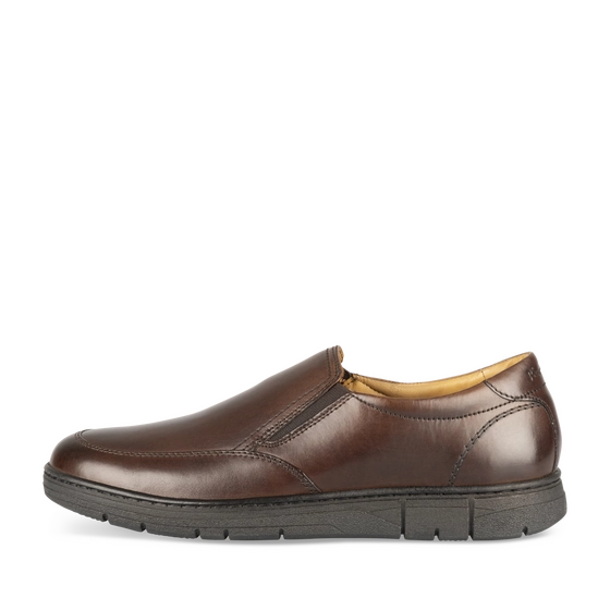 Mocassins Marron Homme CUIR motif Uni A enfiler                                                                                                     PIERRE CARDIN