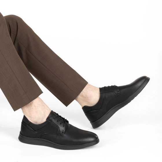 Mocassins NOIR Homme motif Uni Lacets                                                                                                     DENIM SIDE