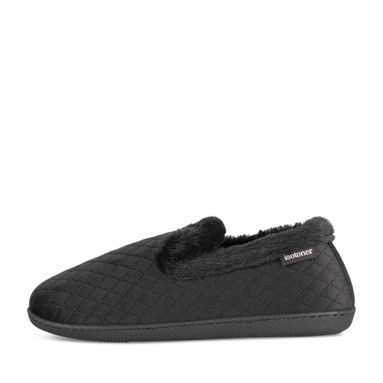 Chaussons NOIR Femme motif Uni A enfiler                                                                                                     ISOTONER