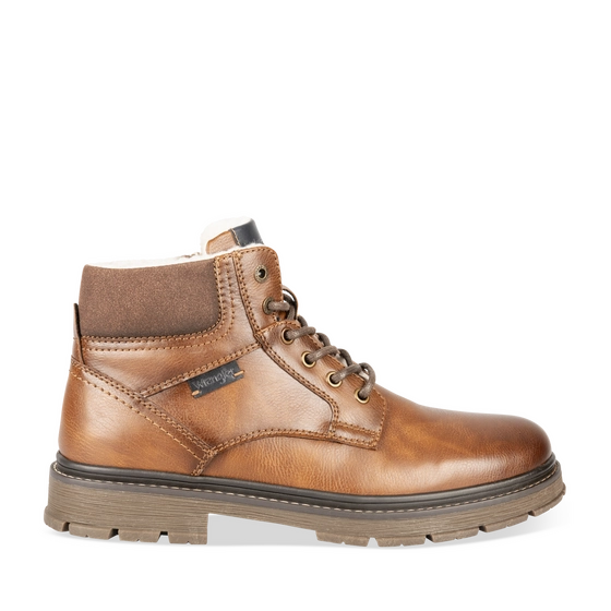 Bottines Marron Homme motif Uni Lacets                                                                                                     WRANGLER