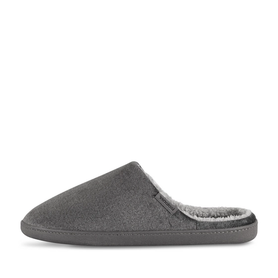 Chaussons GRIS Homme motif Uni A enfiler                                                                                                     ISOTONER