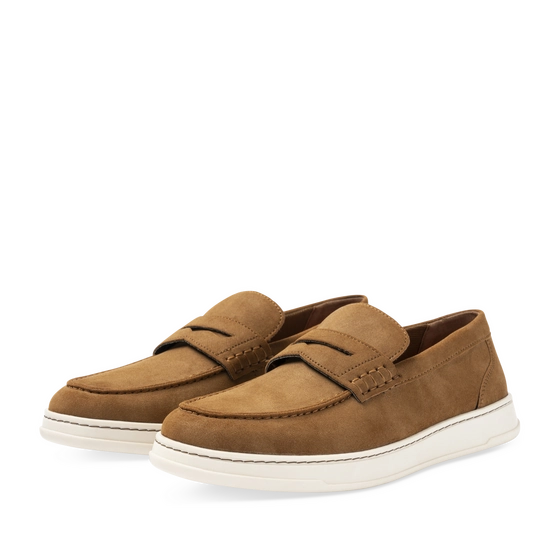 Chaussures bateau Marron Homme motif Uni A enfiler                                                                                                     PATAUGAS