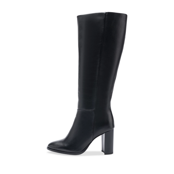 Bottes NOIR Femme CUIR motif Uni Fermeture éclair                                                                                                     SAN MARINA