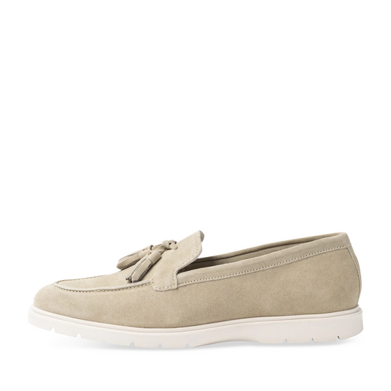 Mocassins BEIGE Femme CUIR motif Uni A enfiler                                                                                                     SAN MARINA