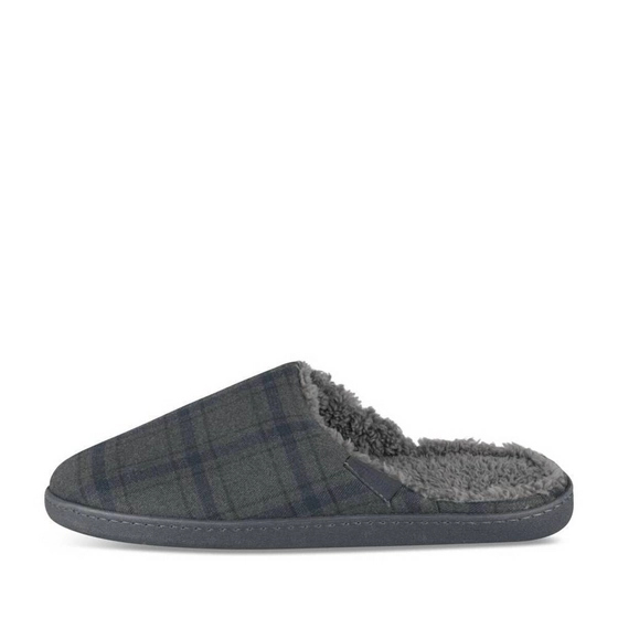 Chaussons GRIS Homme motif Uni A enfiler                                                                                                     ISOTONER