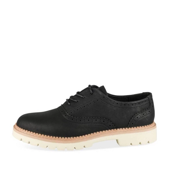 Derbies NOIR Femme motif Uni Lacets                                                                                                     PHILOV