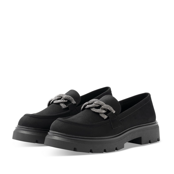 Mocassins NOIR Femme motif Chaîne A enfiler                                                                                                     SAN MARINA