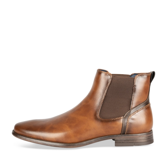 Bottines COGNAC Homme motif Uni A enfiler                                                                                                     B-BLAKE