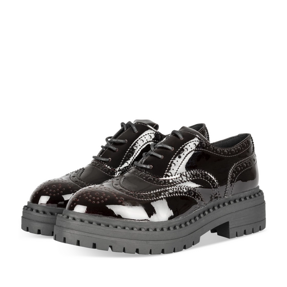 Derbies BORDEAUX Femme motif Vernis Lacets                                                                                                     MERRY SCOTT
