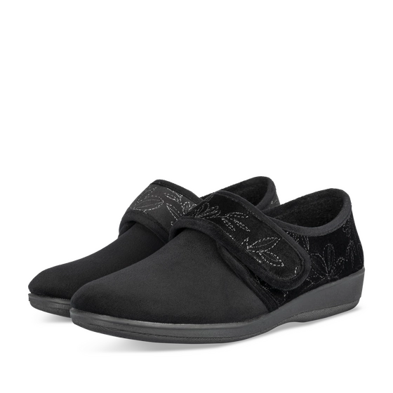 Chaussons NOIR Femme motif Uni Scratch                                                                                                     PATRIZIA