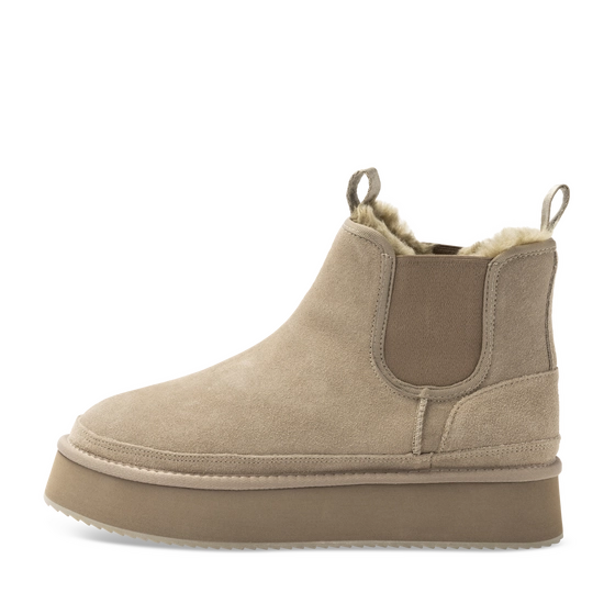 Bottines KAKI Femme motif Uni A enfiler                                                                                                     PATAUGAS CUIR