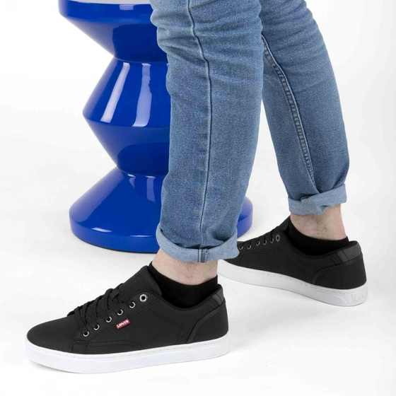 Baskets NOIR Homme motif Uni A enfiler                                                                                                     LEVIS