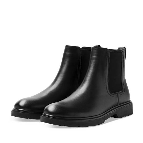 Bottines NOIR Homme motif Uni Elastique                                                                                                     SAN MARINA