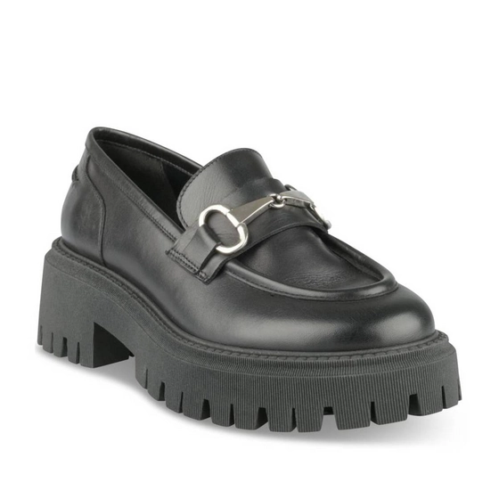 Mocassins NOIR Femme CUIR motif Uni A enfiler                                                                                                     SINEQUANONE