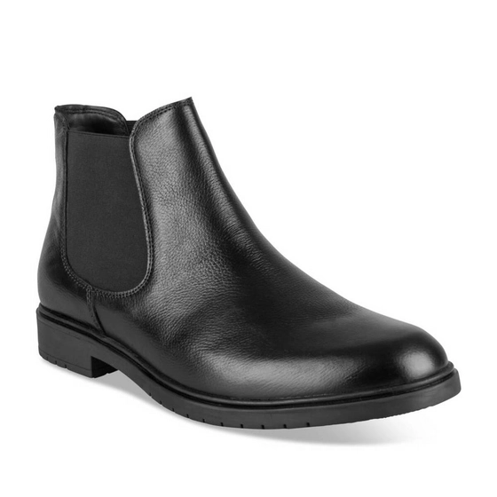 Bottines NOIR Homme CUIR motif Uni A enfiler                                                                                                     MATTEO ROSSI