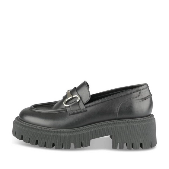 Mocassins NOIR Femme CUIR motif Uni A enfiler                                                                                                     SINEQUANONE