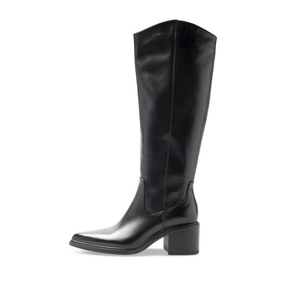 Bottes NOIR Femme CUIR motif Uni Fermeture éclair                                                                                                     SAN MARINA