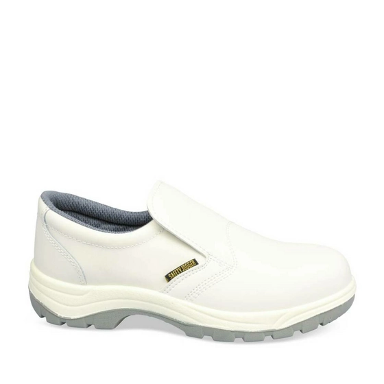 Chaussures de sécurité BLANC Femme CUIR motif Uni                                                                                                     SAFETY JOGGER