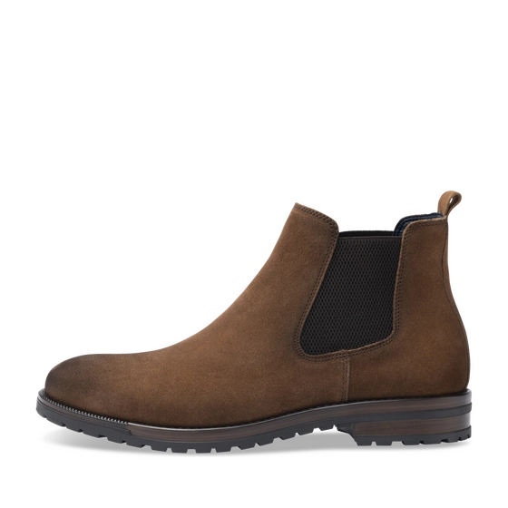 Bottines Marron Homme CUIR motif Uni A enfiler                                                                                                     SAN MARINA