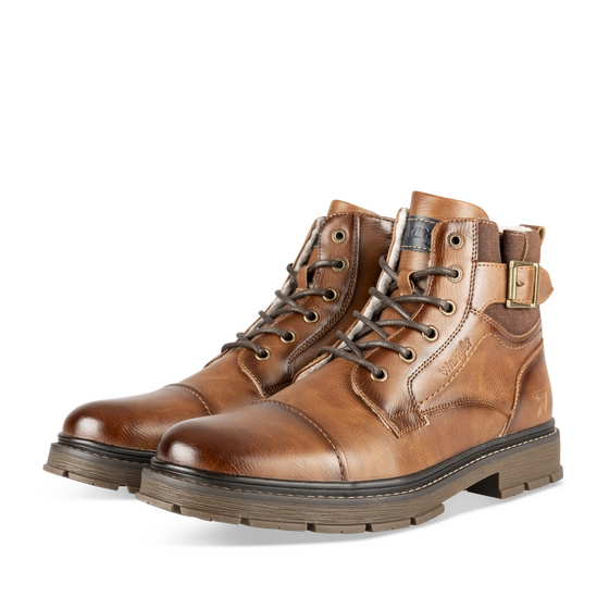 Bottines Marron Homme motif Uni Lacets                                                                                                     WRANGLER