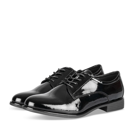 Derbies NOIR Femme motif Uni Lacets                                                                                                     PHILOV