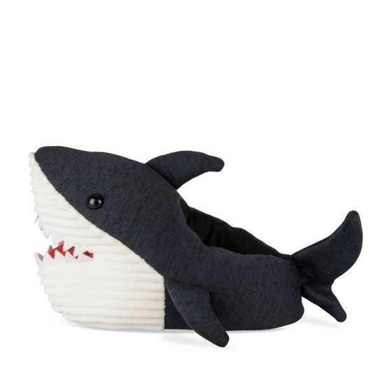 Chaussons peluche requin MARINE DENIM SIDE                                                                                                     DENIM SIDE