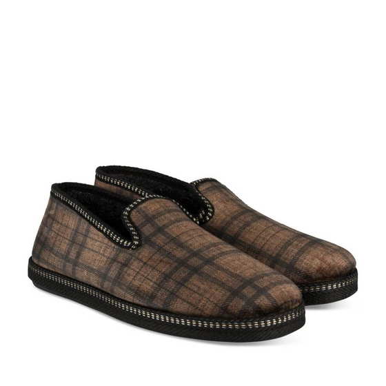 Chaussons Marron Homme motif Uni A enfiler                                                                                                     ARIZONA BY PATRIZIA