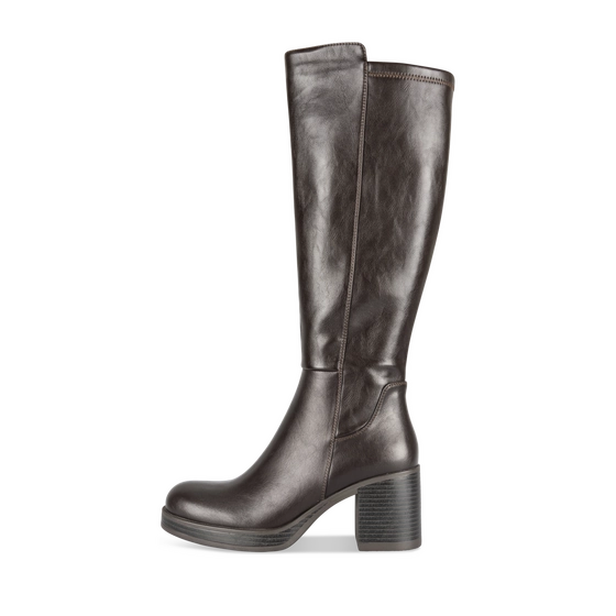 Bottes Marron Femme motif Uni A enfiler                                                                                                     MERRY SCOTT