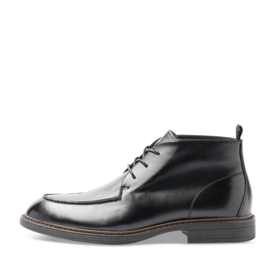 Bottines NOIR Homme CUIR motif Uni Lacets                                                                                                     SAN MARINA