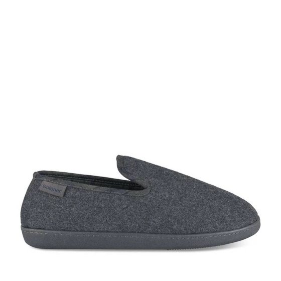 Chaussons GRIS Homme motif Uni A enfiler                                                                                                     ISOTONER