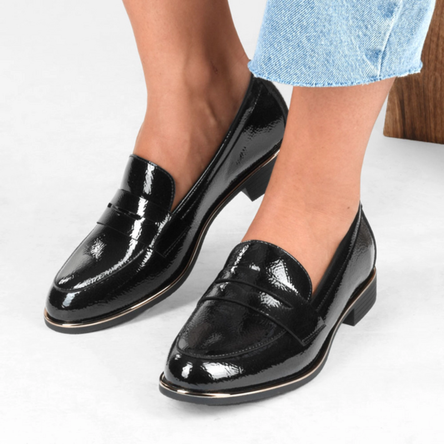 Mocassins NOIR Femme motif Uni                                                                                                     VIA DONNA