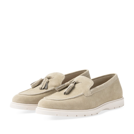 Mocassins BEIGE Femme CUIR motif Uni A enfiler                                                                                                     SAN MARINA
