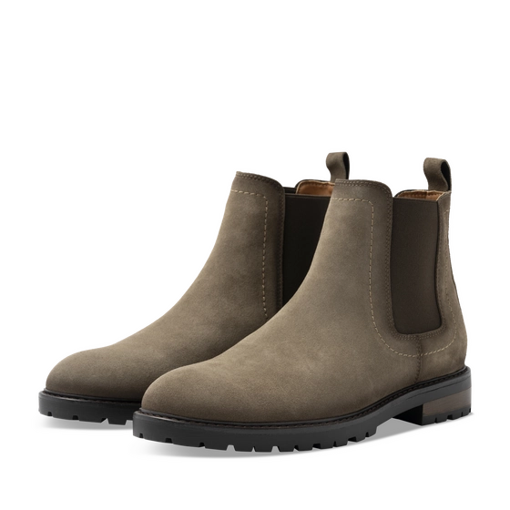 Bottines TAUPE Homme motif Uni Elastique                                                                                                     SAN MARINA