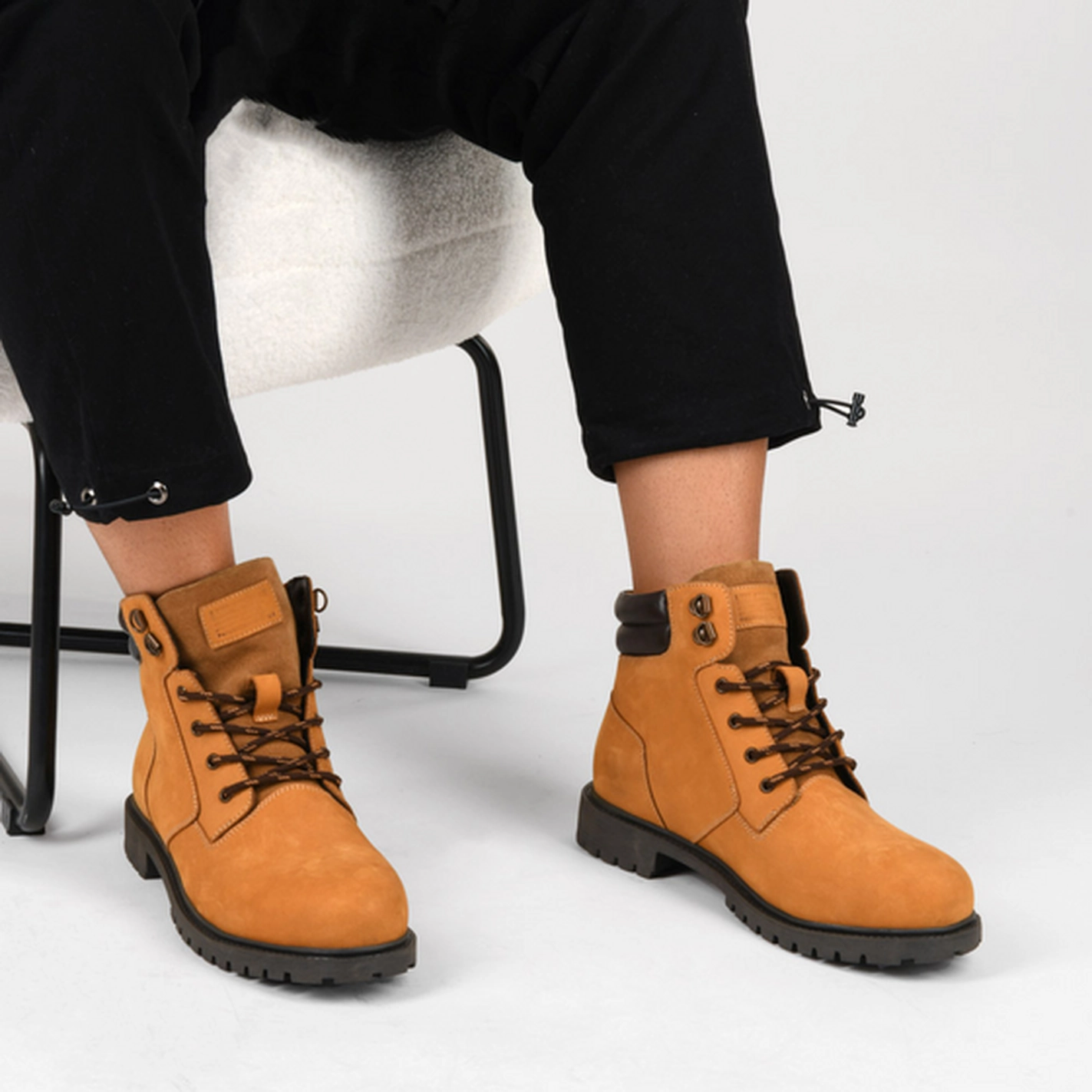 Bottines Marron Homme CUIR motif Uni Lacets                                                                                                     LEVIS