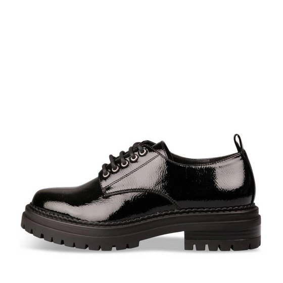 Derbies NOIR Femme motif Vernis Lacets                                                                                                     MyB