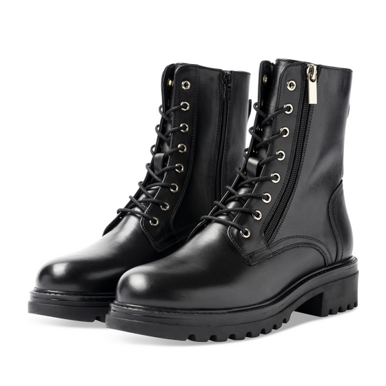 Bottines NOIR Femme CUIR motif Uni A enfiler                                                                                                     SAN MARINA