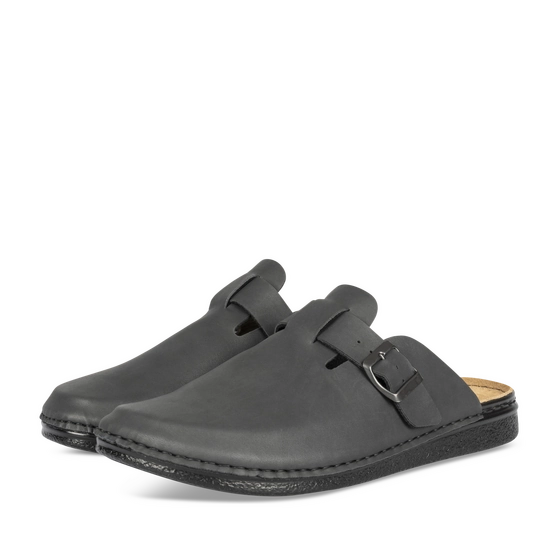 Chaussons NOIR Homme motif Uni A enfiler                                                                                                     ARIZONA BY PATRIZIA