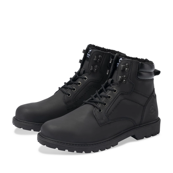 Bottines NOIR Homme CUIR motif Uni Lacets                                                                                                     PATAUGAS CUIR