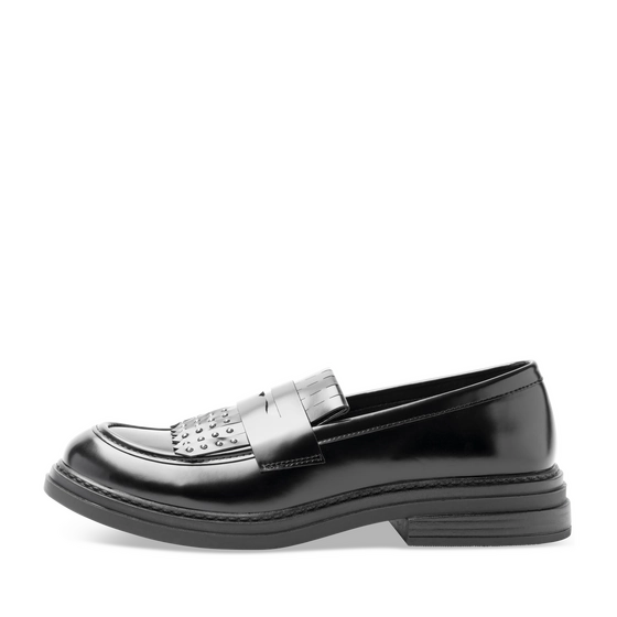 Mocassins NOIR Femme motif Clouté A enfiler                                                                                                     SAN MARINA