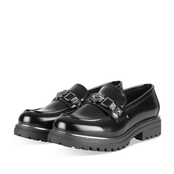 Mocassins NOIR Femme motif Uni A enfiler                                                                                                     MERRY SCOTT