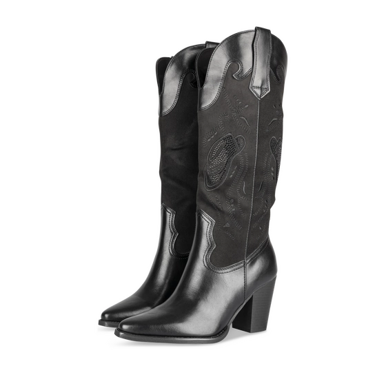 Bottes Santiag NOIR Femme motif Uni Fermeture éclair                                                                                                     MERRY SCOTT