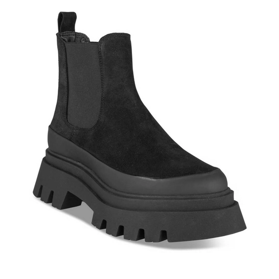 Bottines NOIR Femme CUIR Elastique                                                                                                     SINEQUANONE