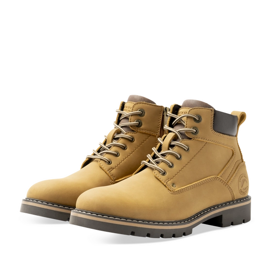 Bottines Marron Homme motif Uni Lacets + Fermeture éclair                                                                                                     PATAUGAS CUIR