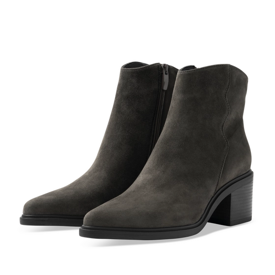 Bottines GRIS Femme motif Uni Fermeture éclair                                                                                                     SAN MARINA