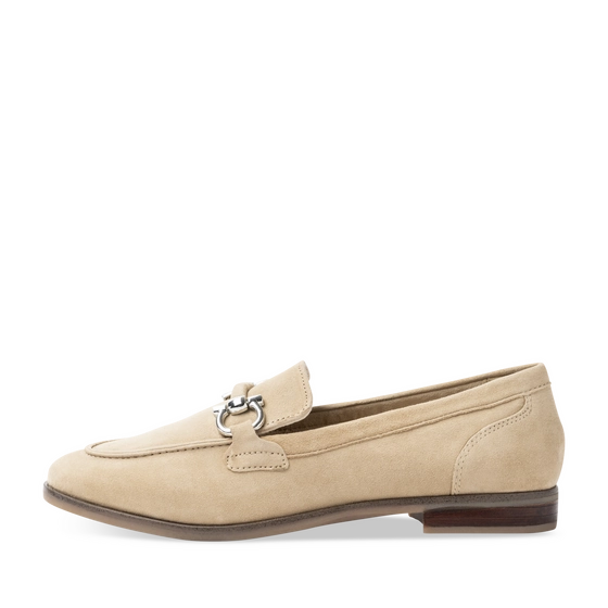 Mocassins BEIGE Femme CUIR motif Chaîne A enfiler                                                                                                     SAN MARINA