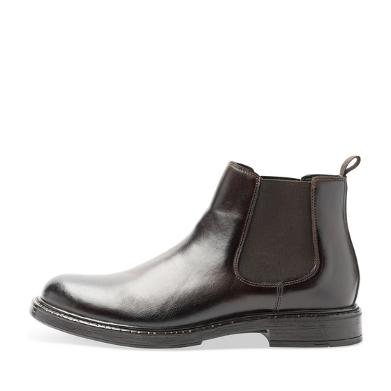 Bottines Marron Homme CUIR motif Uni Elastique                                                                                                     SAN MARINA