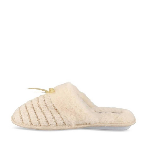 Chaussons BEIGE Femme motif Uni A enfiler                                                                                                     MERRY SCOTT