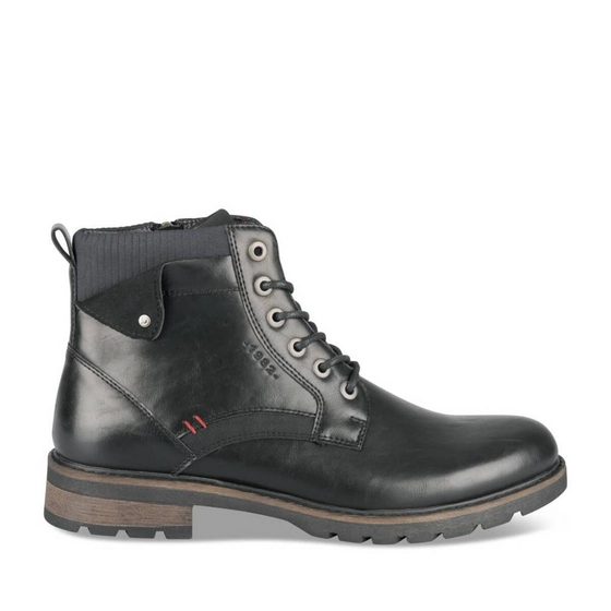 Bottines NOIR Homme motif Uni Lacets                                                                                                     DENIM SIDE