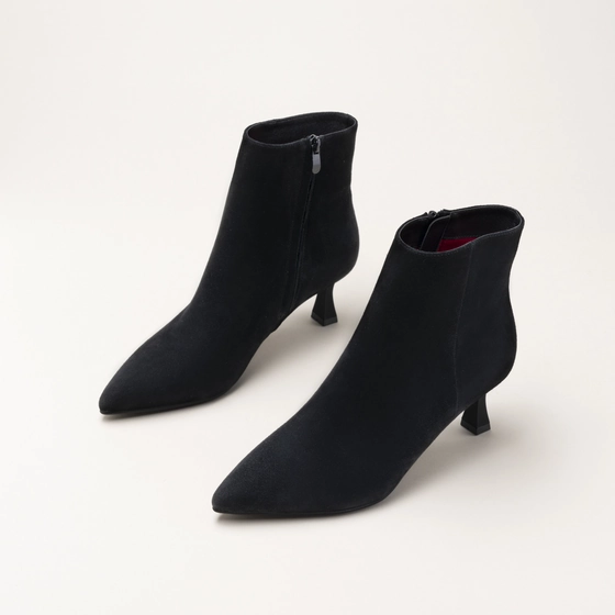 Bottines NOIR Femme CUIR motif Uni Fermeture éclair                                                                                                     SAN MARINA